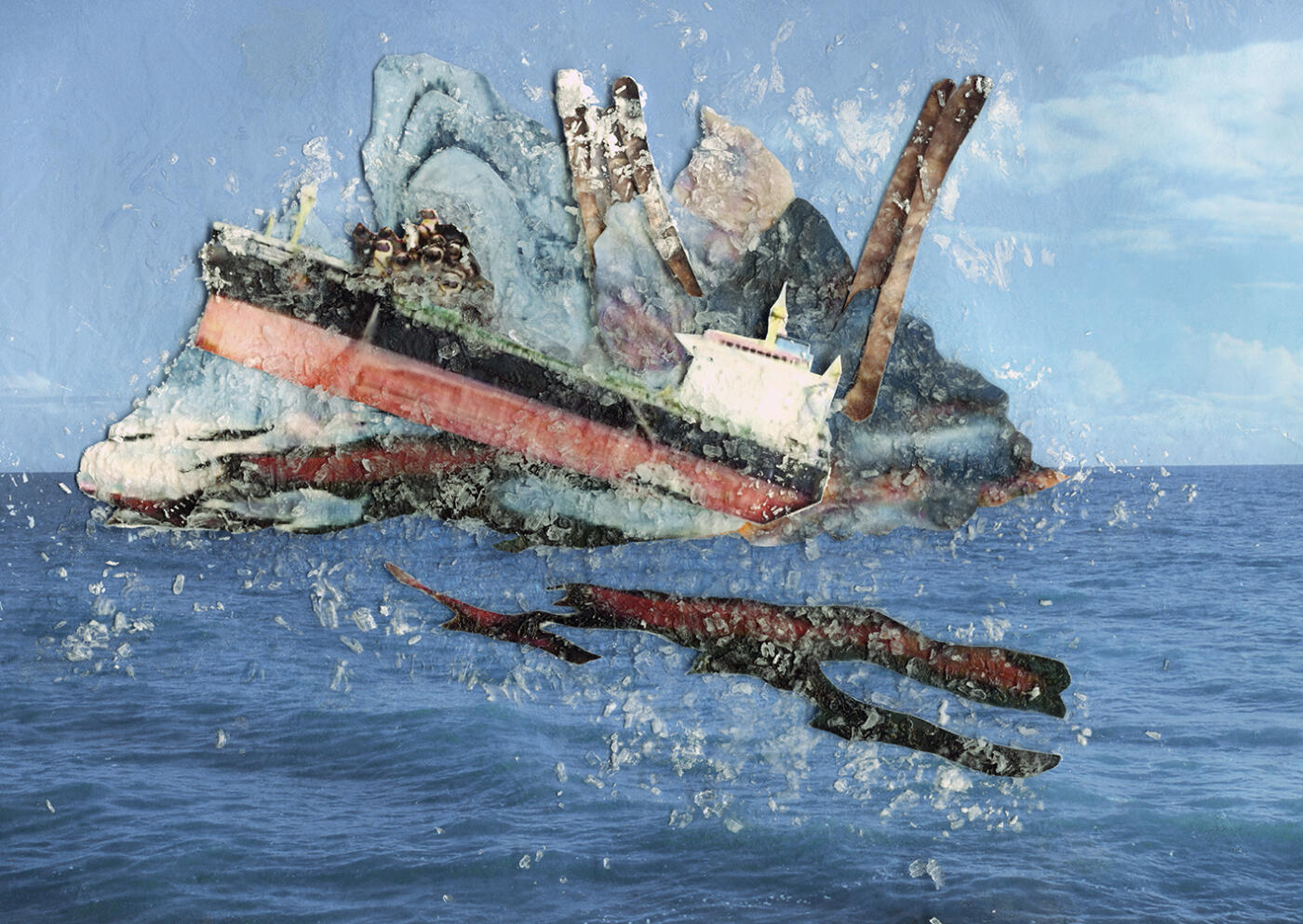 boat oil sinking